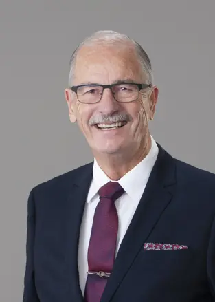 A headshot photo of Councillor Jake Hiebert