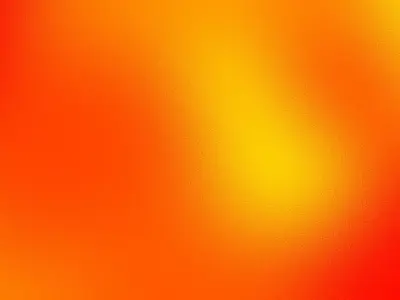 Orange gradient background.